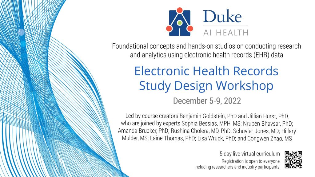 Duke AI Health Hosts December EHR Study Design Workshop