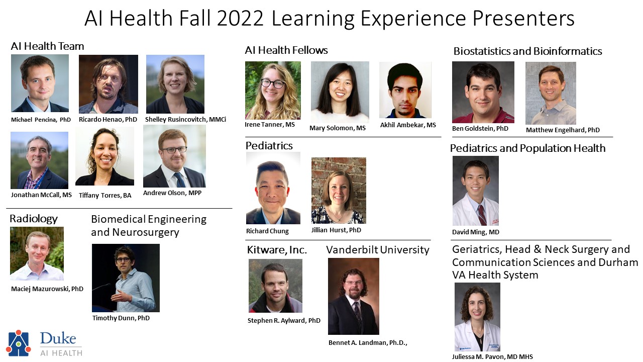 AIH Learning Experience Metrics Fall 2022