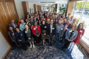 Group photo of attendees at Duke Summit on AI Health for Innovation