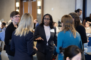 Summit Participants Chat Between Sessions