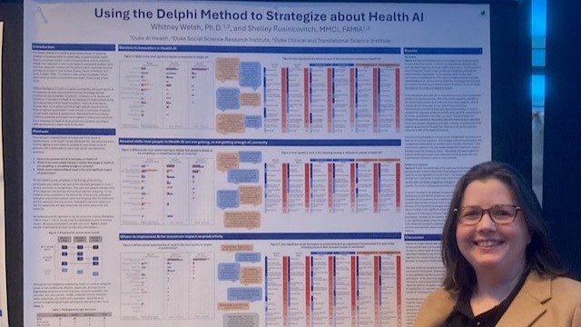Whitney presenting Delphi poster